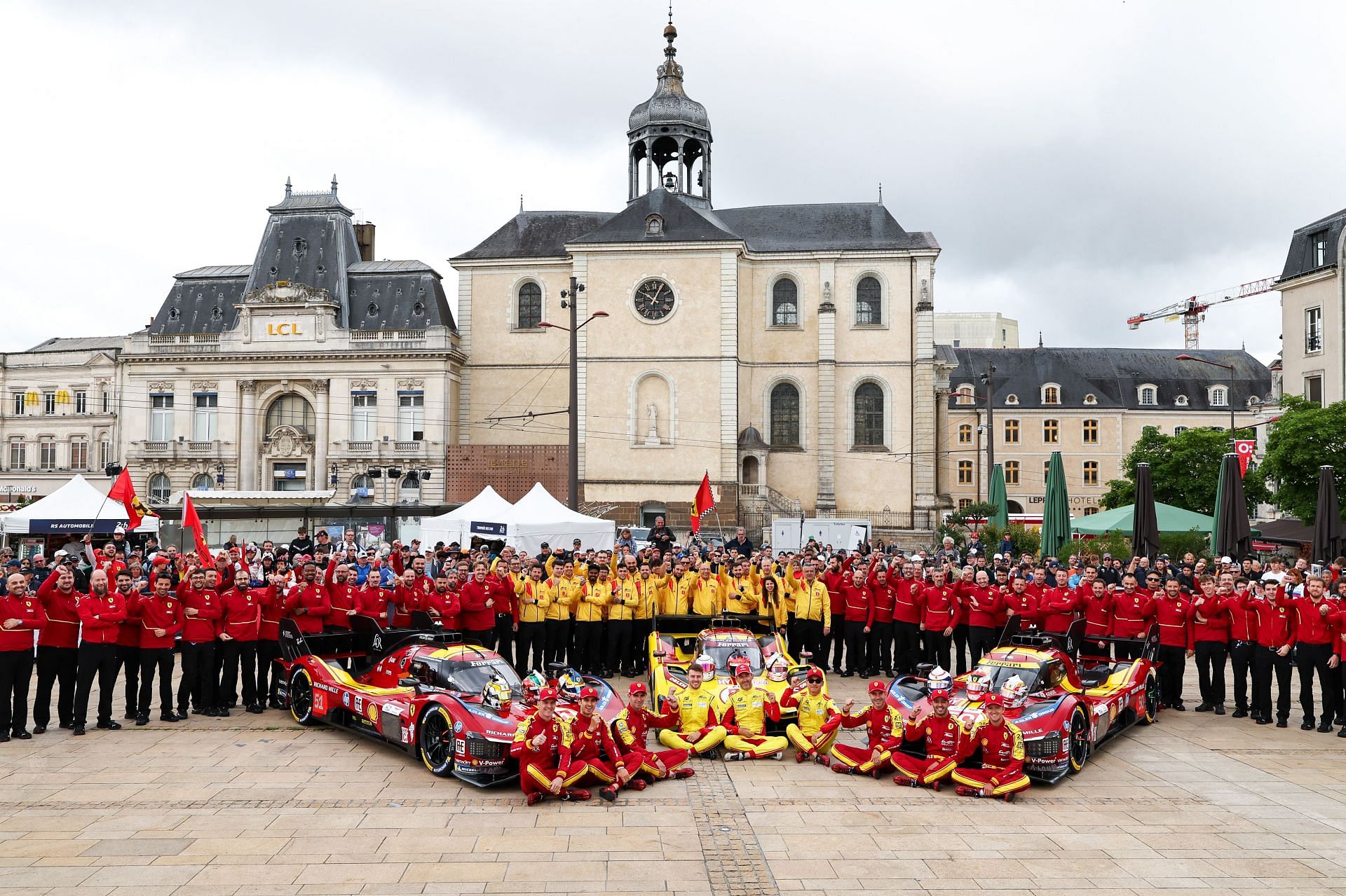 Ferrari's three Hypercar squad at the 2025 Le Mans 24 Hours - Source: Getty